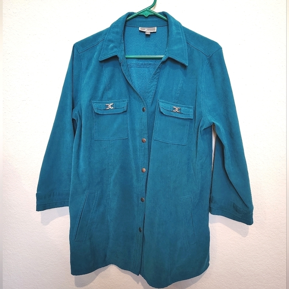 JM Collection Blue 💙 Button Down Shirt